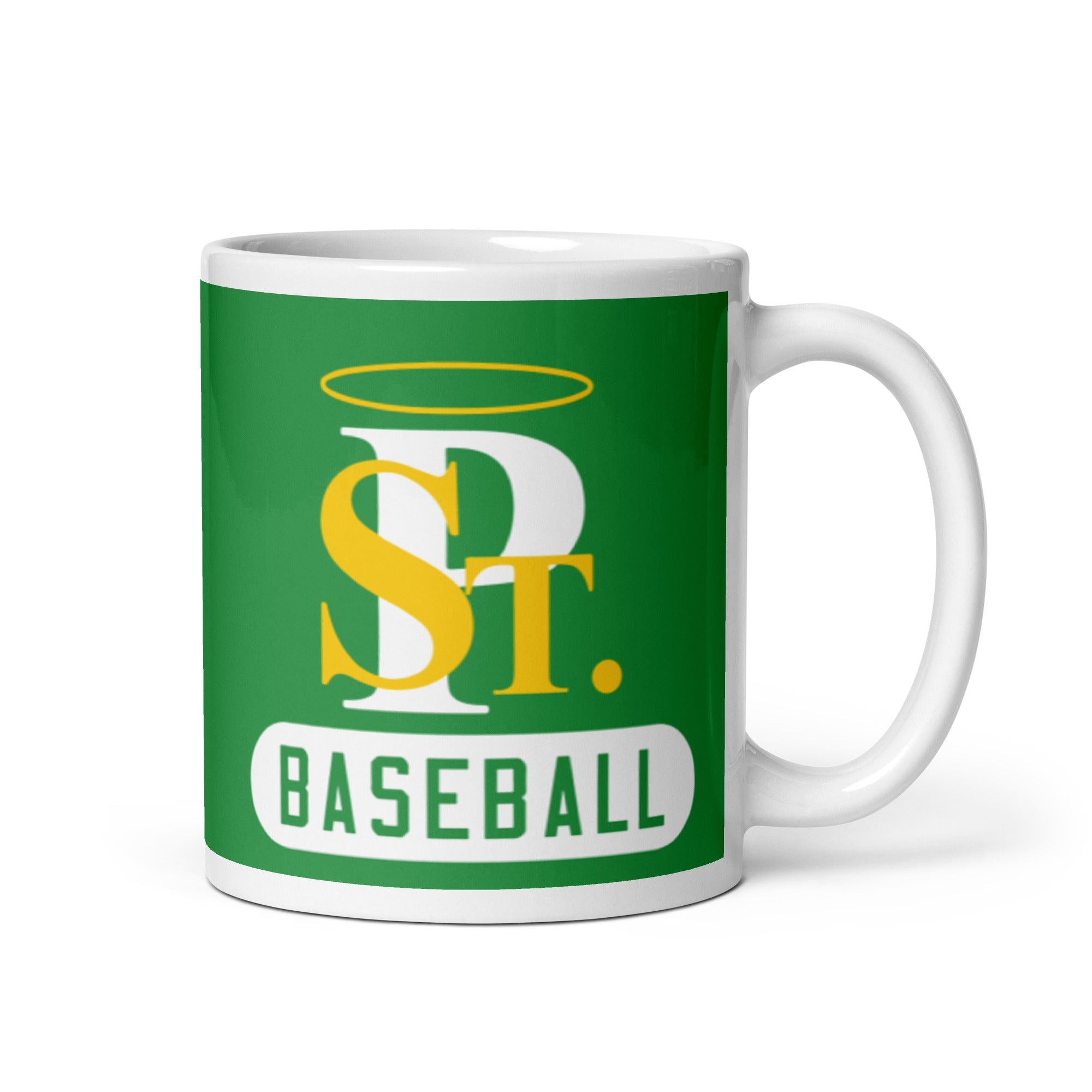 SPCYO Baseball White glossy mug