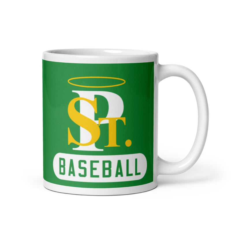 Taza blanca brillante de béisbol SPCYO