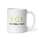 Taza blanca brillante ECE