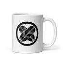 KD White glossy mug