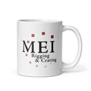 MEI White glossy mug