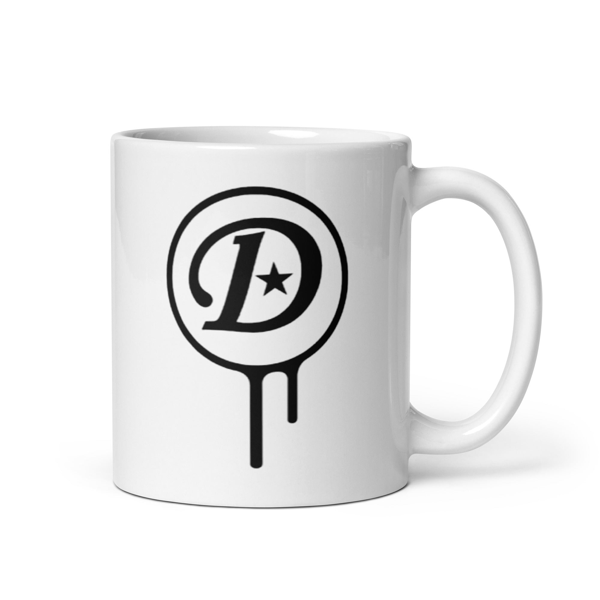 DD White glossy mug