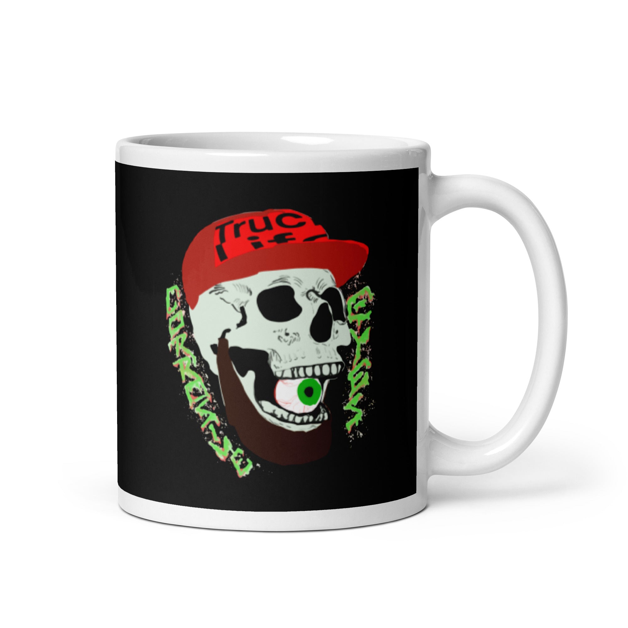 CE White glossy mug