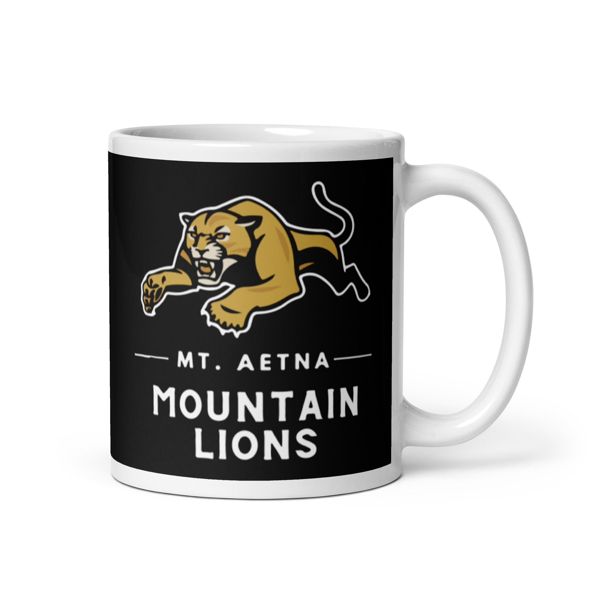 Mt. Aetna White glossy mug