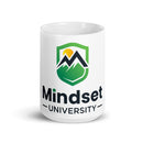 Mindset Univ. White glossy mug