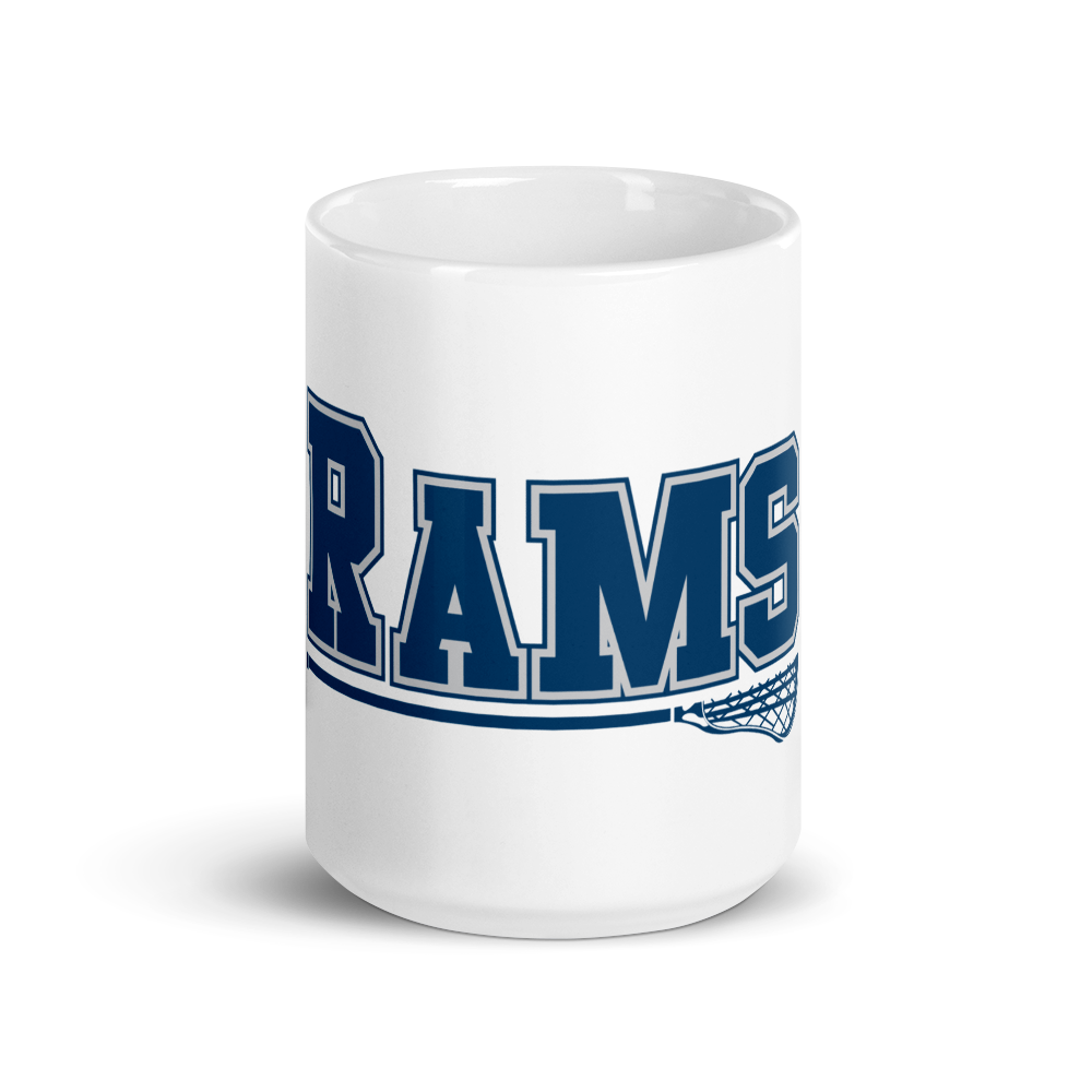 RHS Girls Lacrosse - White glossy mug