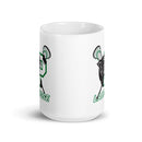 Taza blanca brillante Palmer Panthers