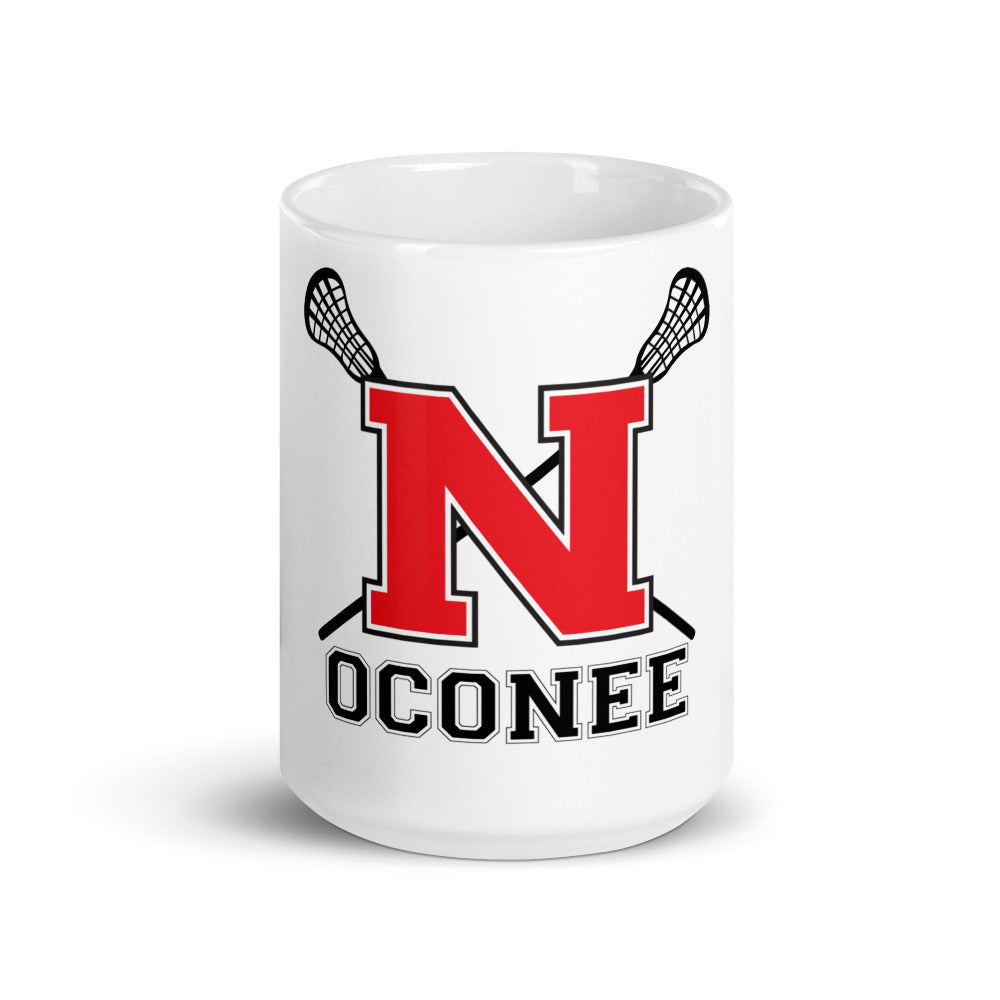 NOHS Lacrosse White glossy mug
