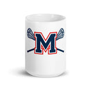 Mendham HS Girls Lacrosse White glossy mug