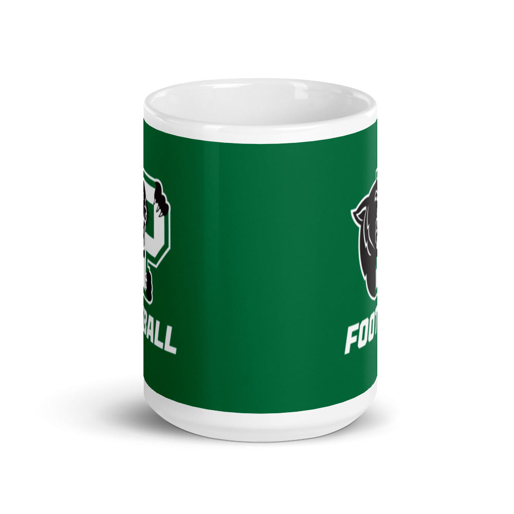 Palmer Football White glossy mug