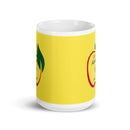 SJA White glossy mug