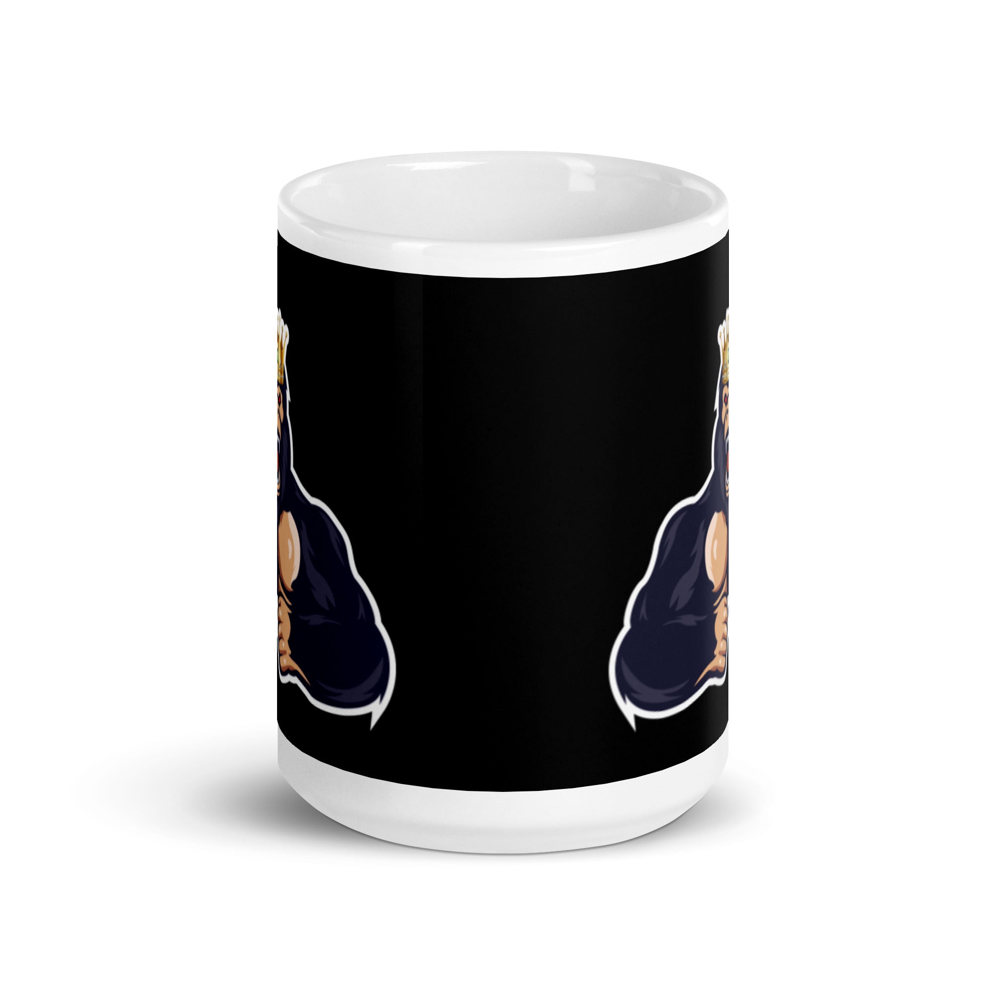 Bsty White glossy mug