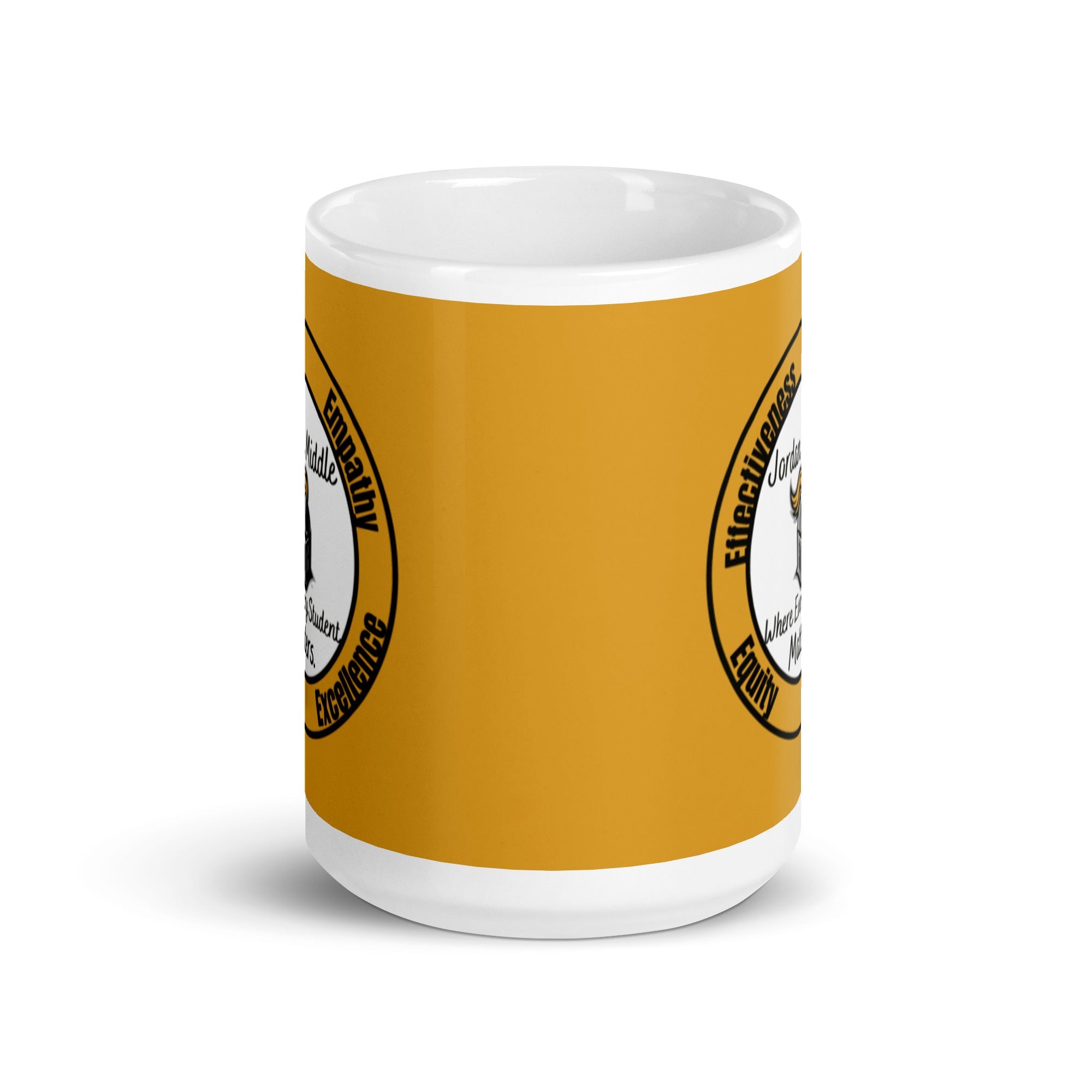 JMS White glossy mug