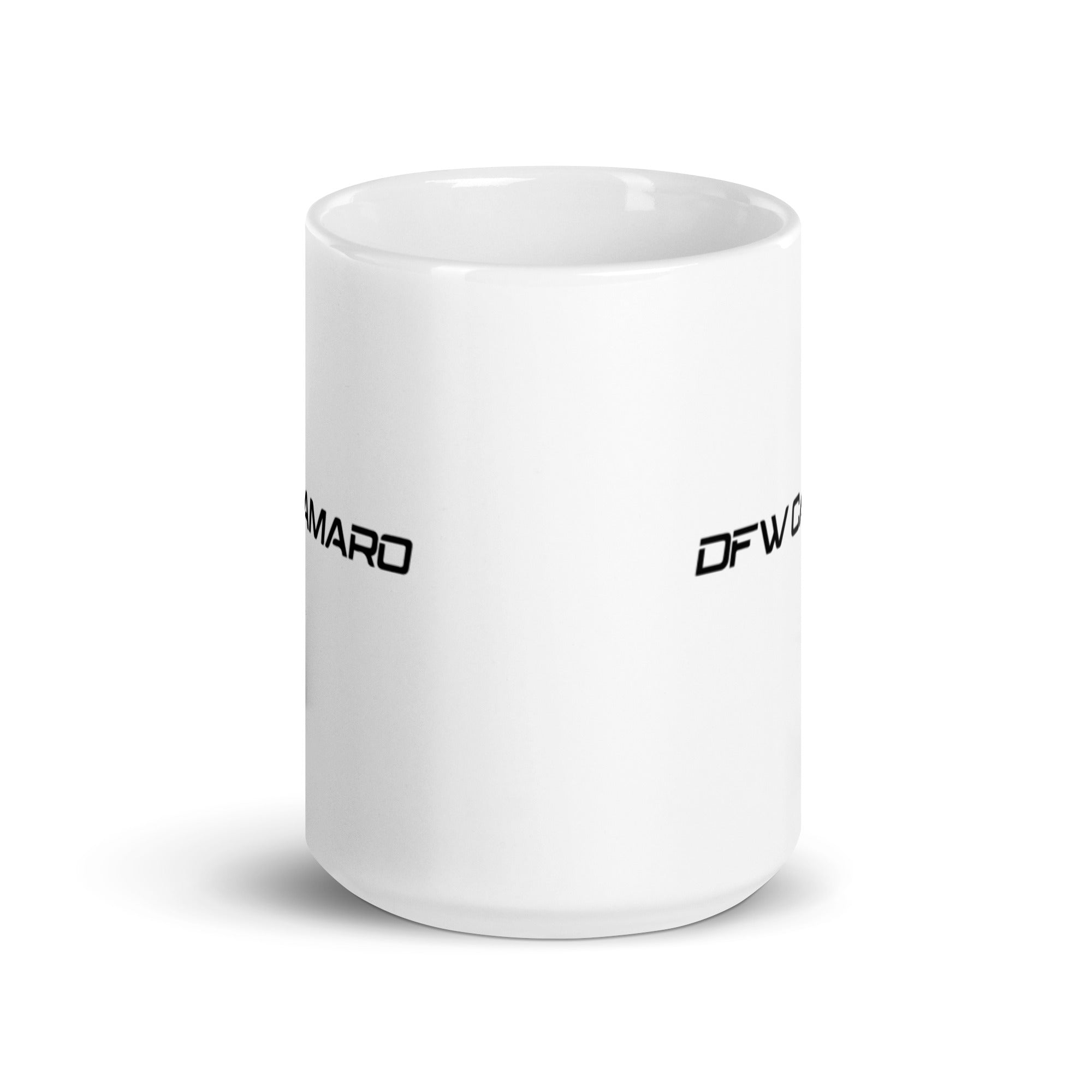 DFW White glossy mug