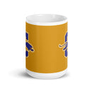 CA White glossy mug