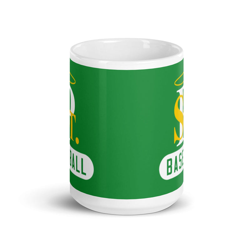 Taza blanca brillante de béisbol SPCYO