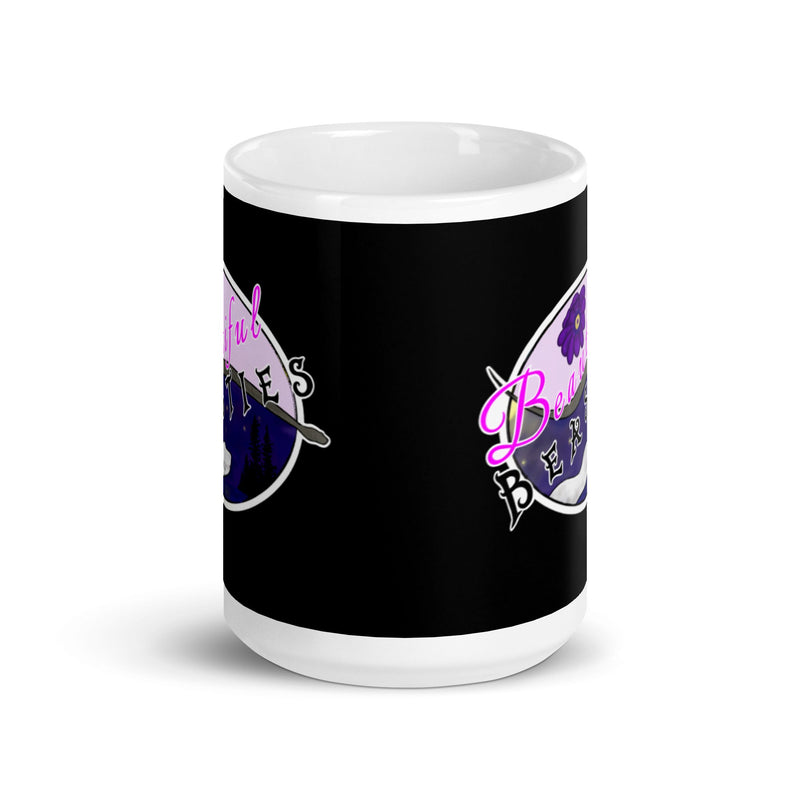 TCHK White glossy mug