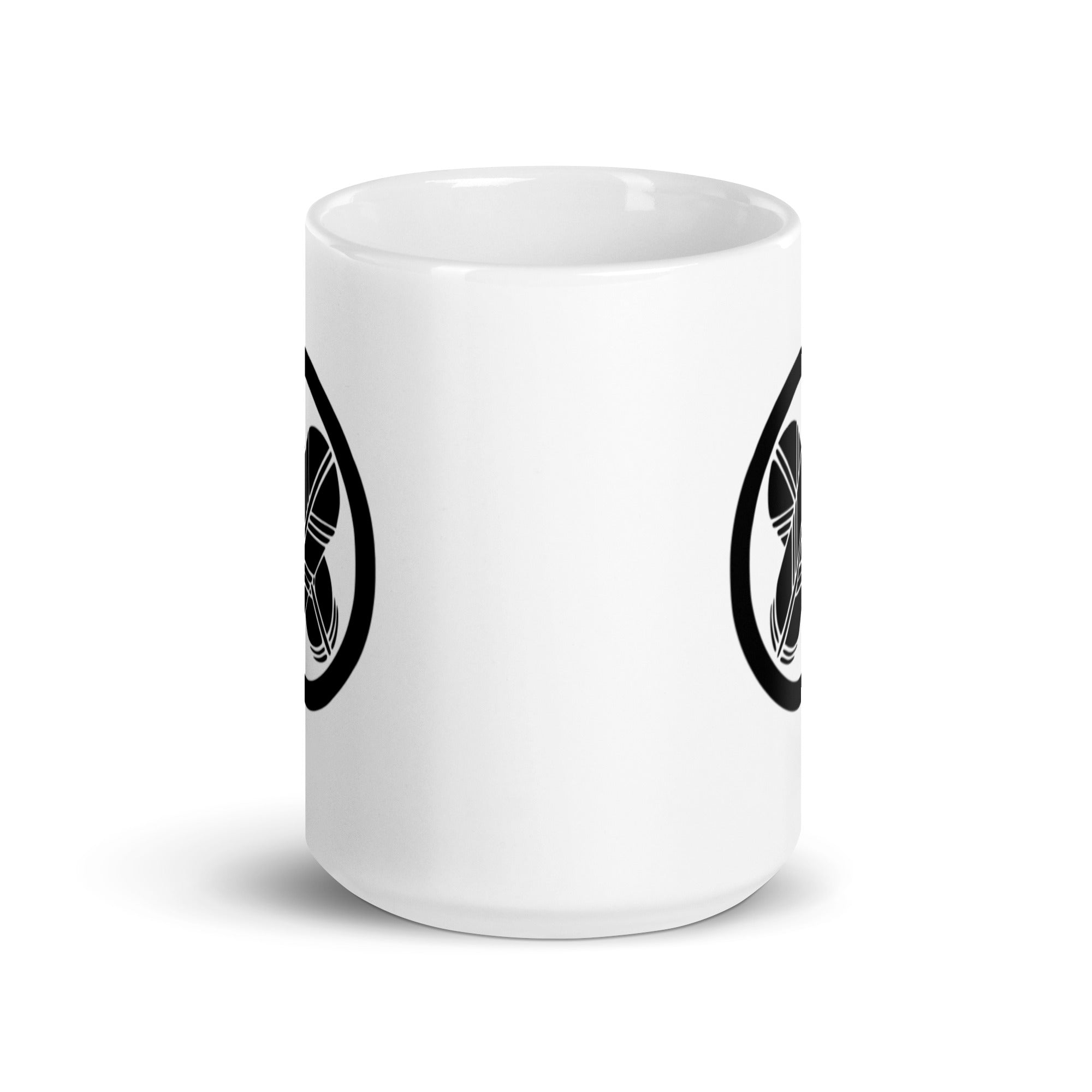 KD White glossy mug