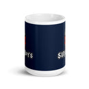 Taza blanca brillante SarkaBoys