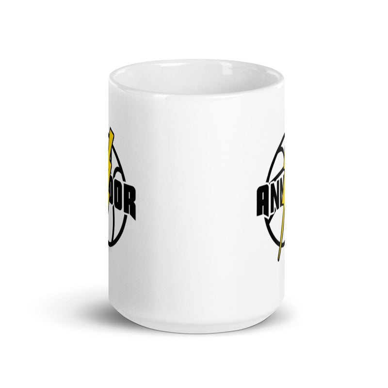 Taza blanca brillante ANA