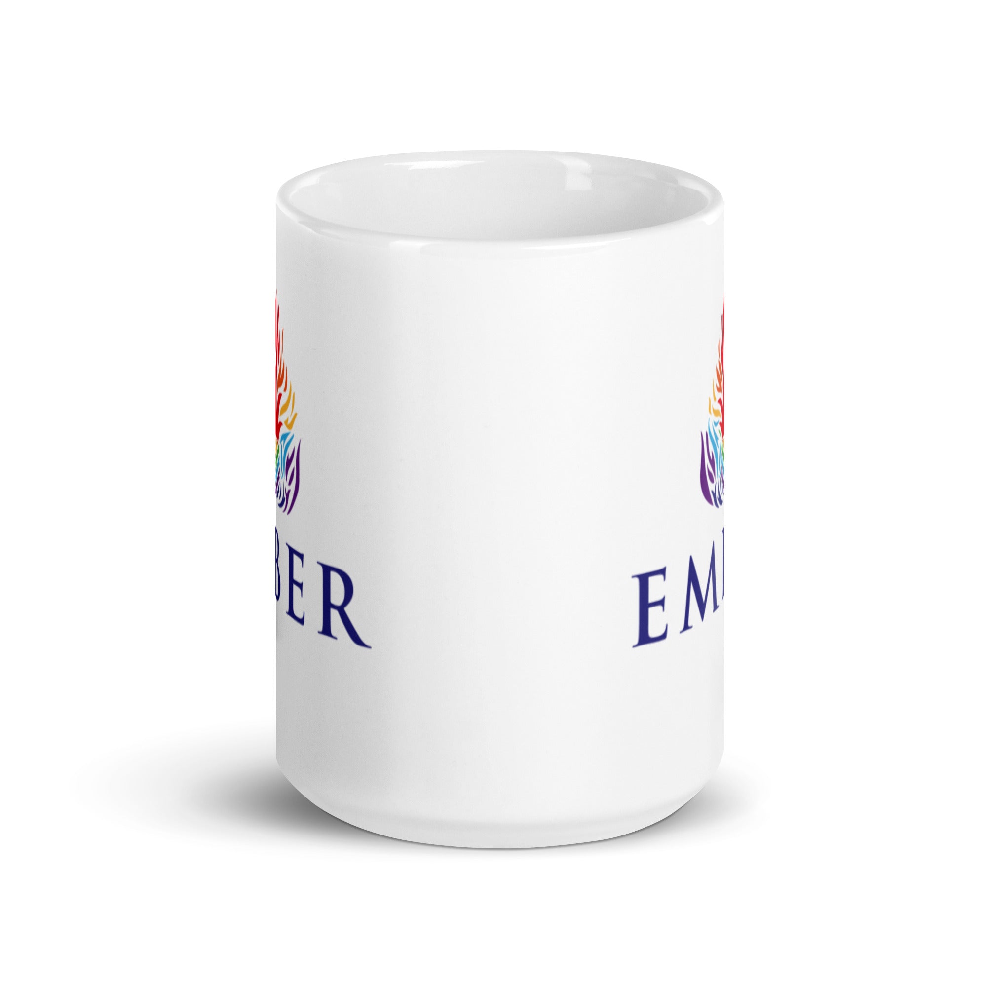 Ember White glossy mug