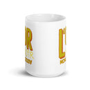 L’or Noir White glossy mug