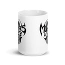 MIS White glossy mug