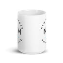 NM White glossy mug