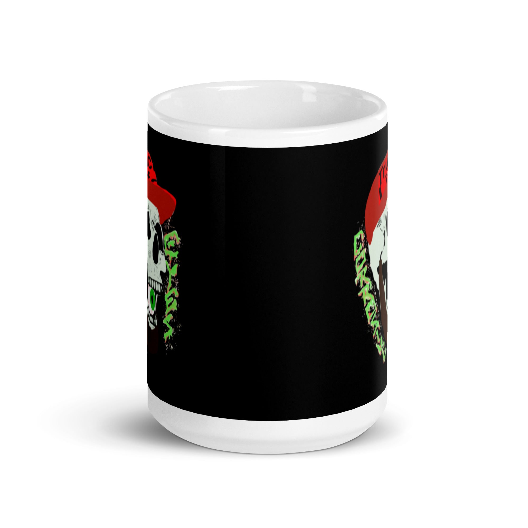 CE White glossy mug