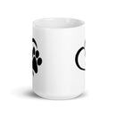 Dog Paws White glossy mug