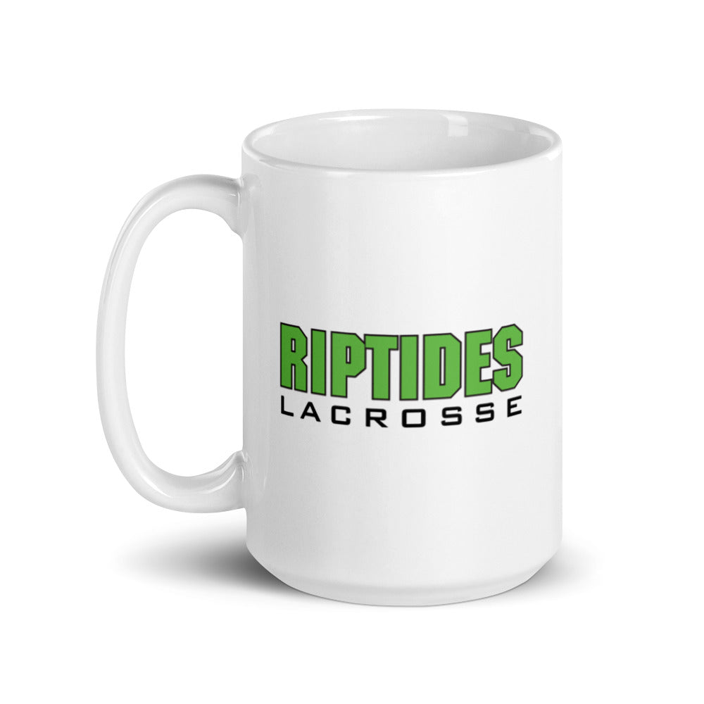 Margate Riptides Lacrosse White glossy mug