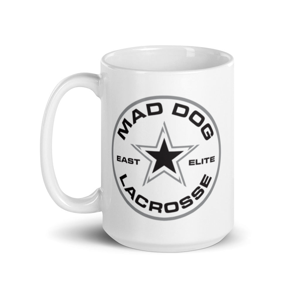 Mad Dog East Elite White glossy mug