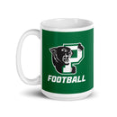 Taza Palmer Football blanca brillante
