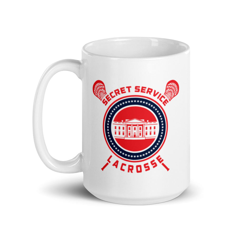 Taza blanca brillante USSS Lacrosse