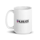 AAU Karate White glossy mug