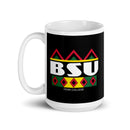 BSU White glossy mug