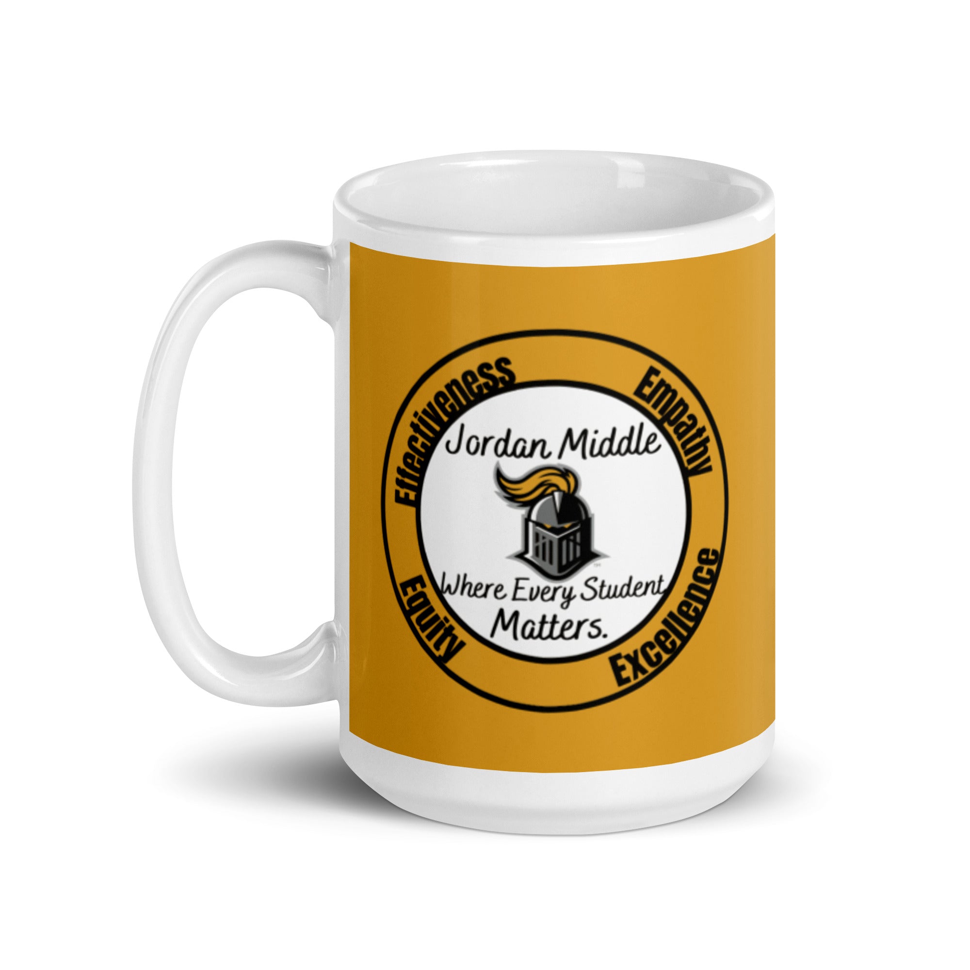 JMS White glossy mug