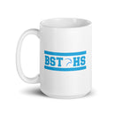 BST White glossy mug