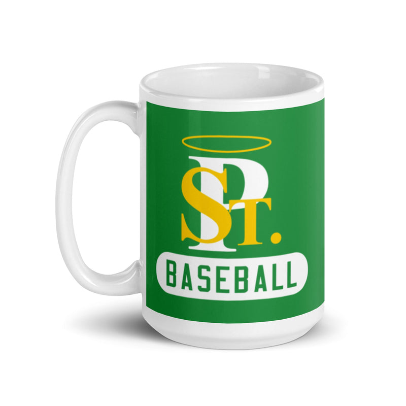 Taza blanca brillante de béisbol SPCYO