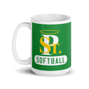 SPCYO Softball White glossy mug