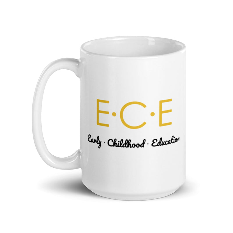 ECE White glossy mug
