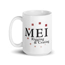 MEI White glossy mug