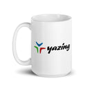 Yazing White glossy mug