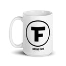 Taza blanca brillante Thriving Faith