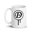 Taza blanca brillante DD