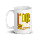 L’or Noir White glossy mug