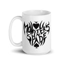 MIS White glossy mug