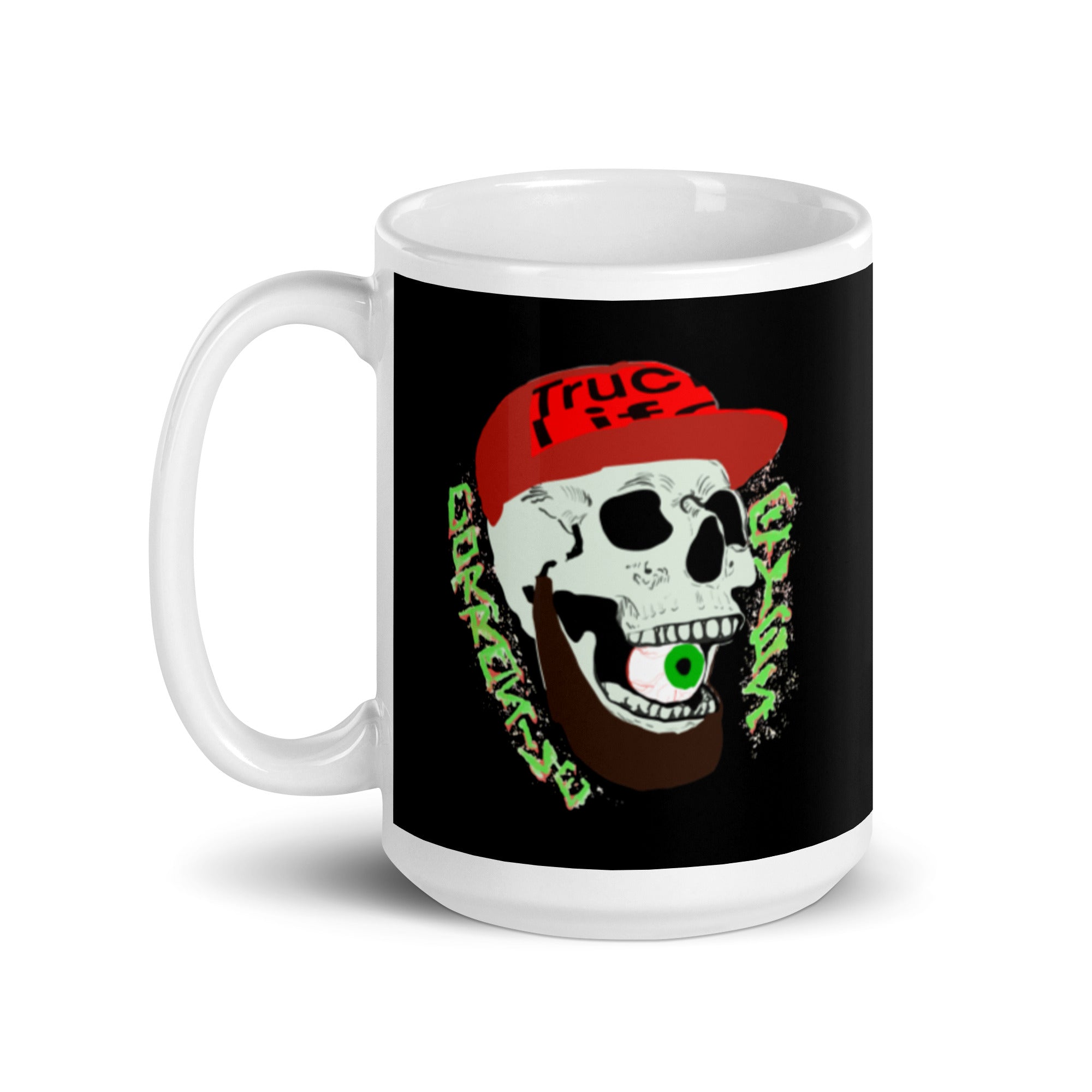 CE White glossy mug