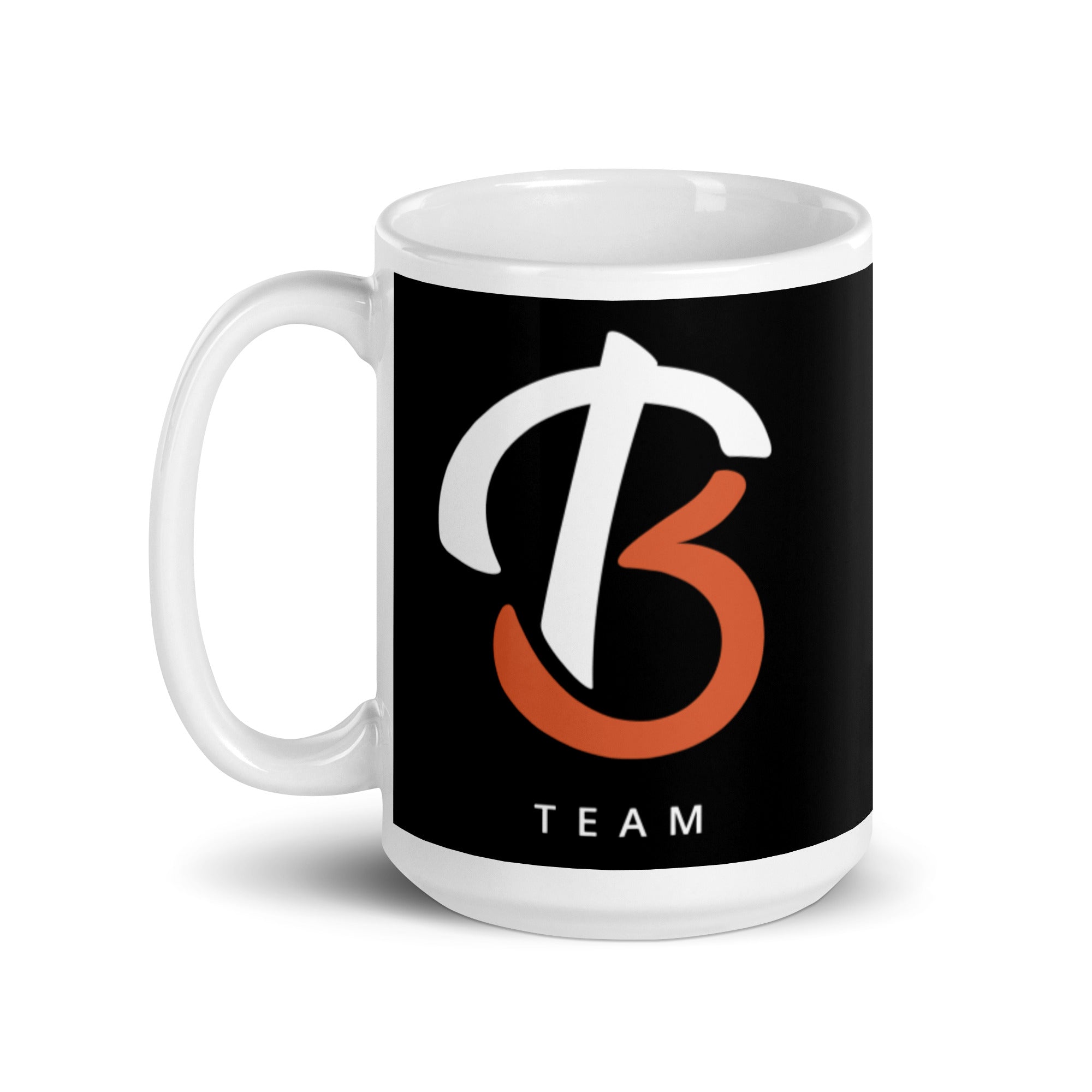 HBT White glossy mug