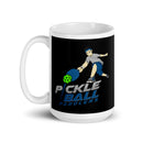 Taza blanca brillante PickleBall